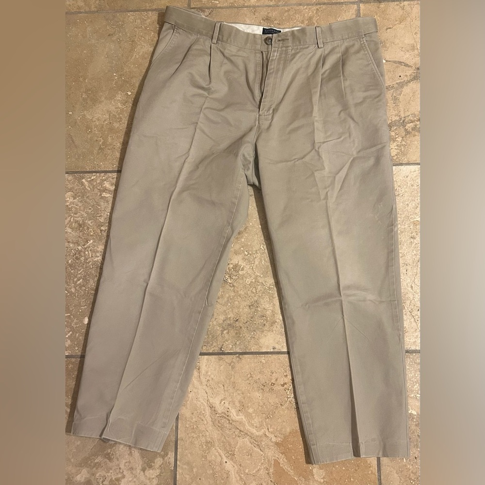 Lands end khaki pants traditional fit